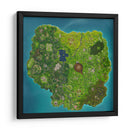Fortnite map | Cuadro decorativo de Canvas Lab