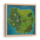 Fortnite map | Cuadro decorativo de Canvas Lab