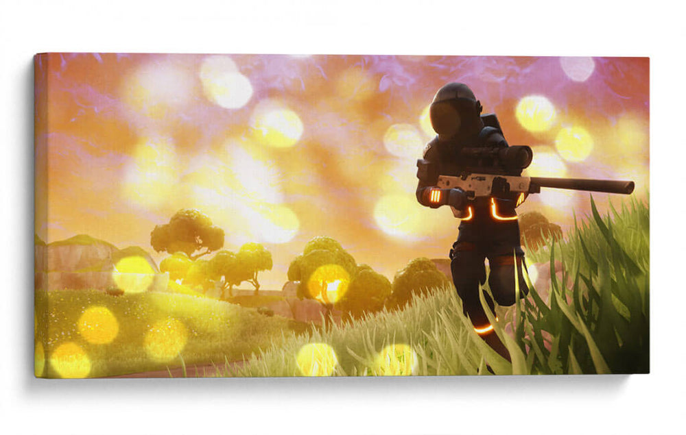Fortnite on a mission | Cuadro decorativo de Canvas Lab
