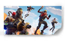 Fortnite on attack | Cuadro decorativo de Canvas Lab