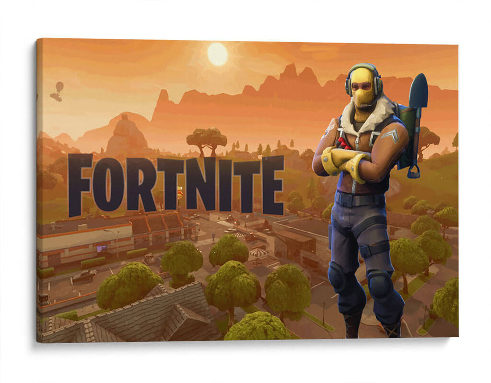 Fortnite orange sky | Cuadro decorativo de Canvas Lab