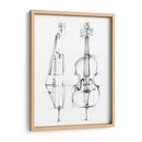 Boceto De Violonchelo - Ethan Harper | Cuadro decorativo de Canvas Lab