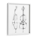 Boceto De Violonchelo - Ethan Harper | Cuadro decorativo de Canvas Lab