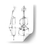 Boceto De Violonchelo - Ethan Harper | Cuadro decorativo de Canvas Lab
