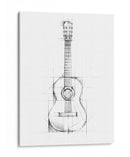 Boceto De Guitarra - Ethan Harper | Cuadro decorativo de Canvas Lab
