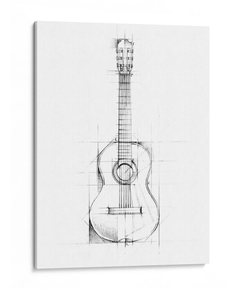 Boceto De Guitarra - Ethan Harper | Cuadro decorativo de Canvas Lab