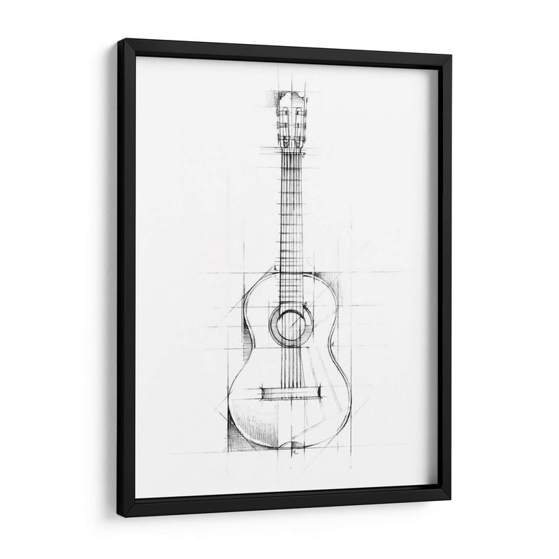 Boceto De Guitarra - Ethan Harper | Cuadro decorativo de Canvas Lab
