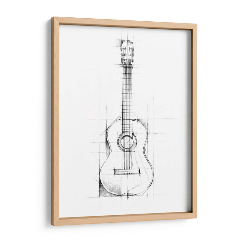 Boceto De Guitarra - Ethan Harper | Cuadro decorativo de Canvas Lab