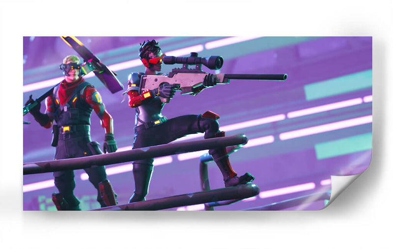 Francotirador Fortnite | Cuadro decorativo de Canvas Lab