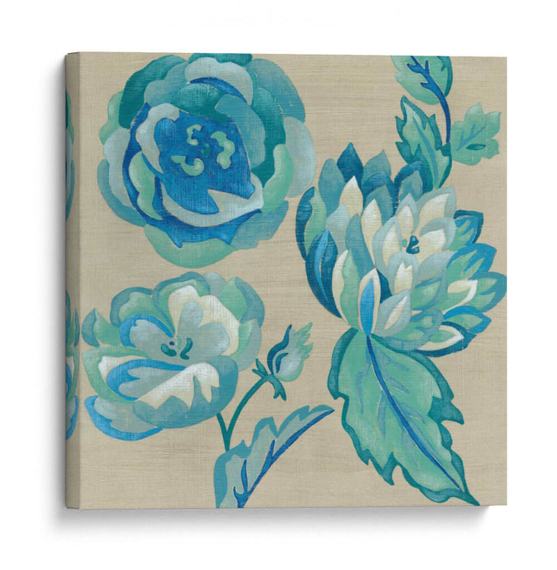 Turquesa Chintz Ii - Chariklia Zarris | Cuadro decorativo de Canvas Lab