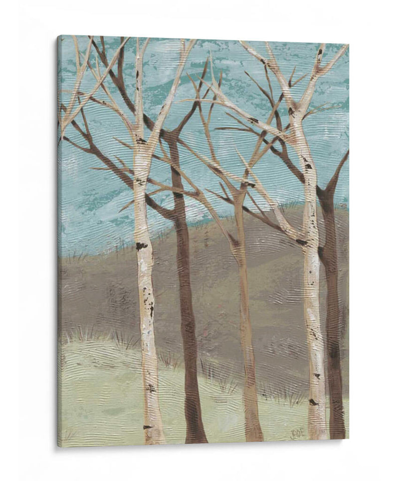 Birches Azul Ii - Jade Reynolds | Cuadro decorativo de Canvas Lab