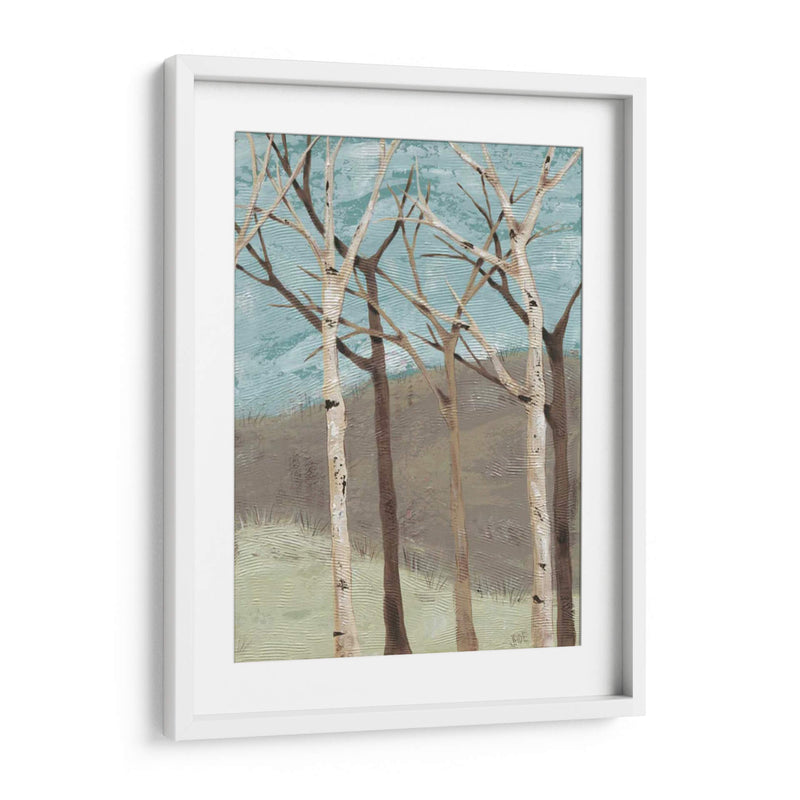 Birches Azul Ii - Jade Reynolds | Cuadro decorativo de Canvas Lab