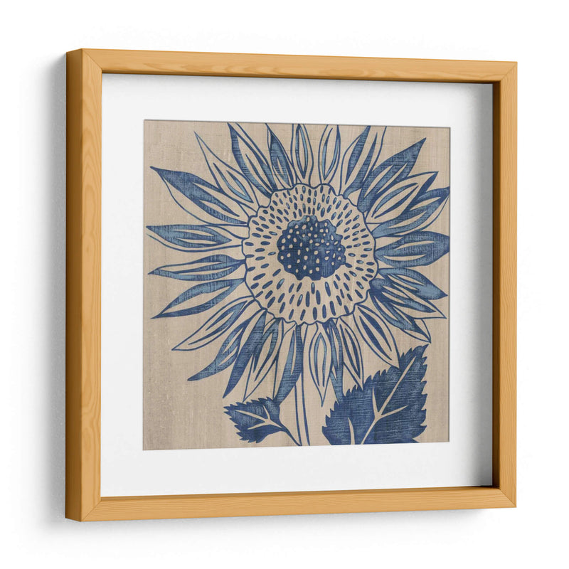 Girasol Índigo - Chariklia Zarris | Cuadro decorativo de Canvas Lab