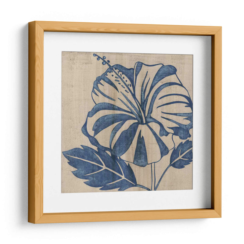 Indigo Hibiscus - Chariklia Zarris | Cuadro decorativo de Canvas Lab