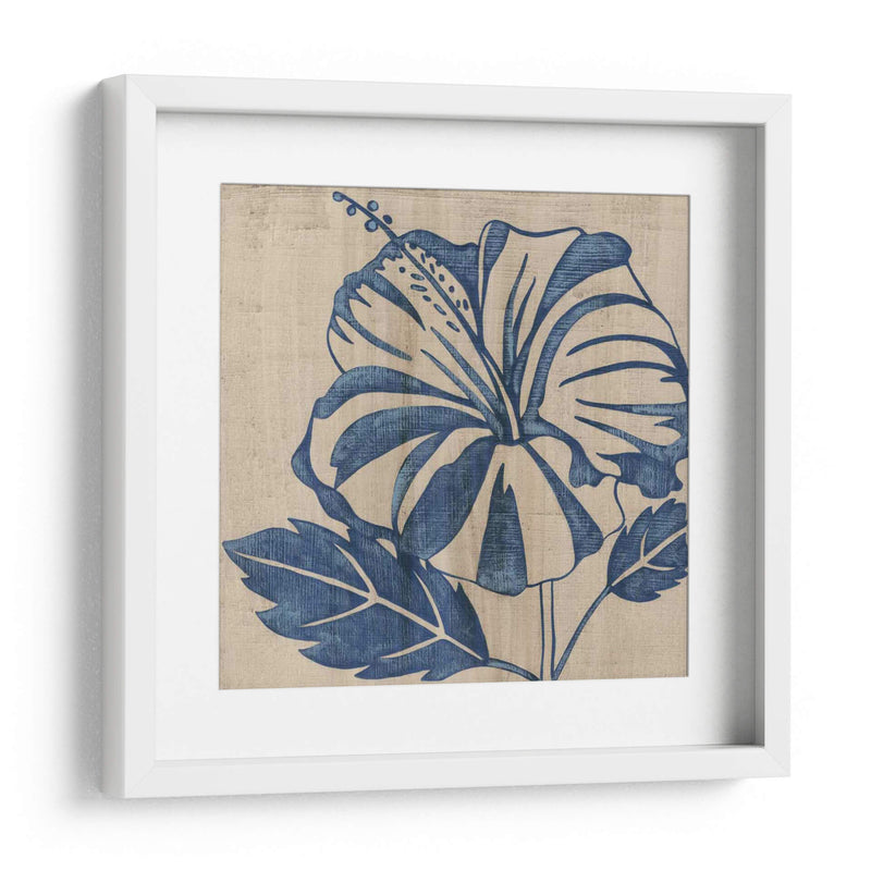 Indigo Hibiscus - Chariklia Zarris | Cuadro decorativo de Canvas Lab