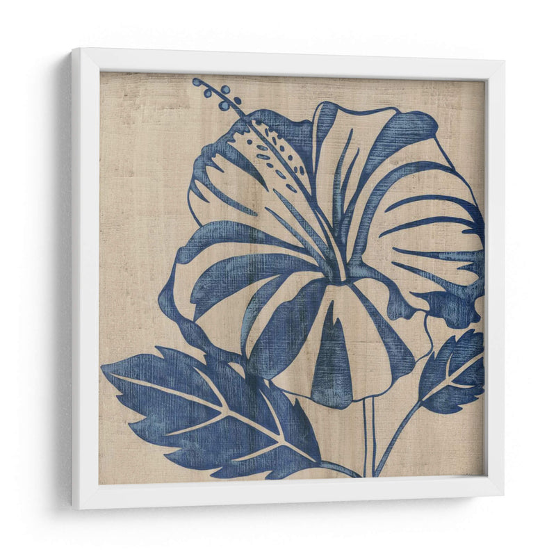 Indigo Hibiscus - Chariklia Zarris | Cuadro decorativo de Canvas Lab