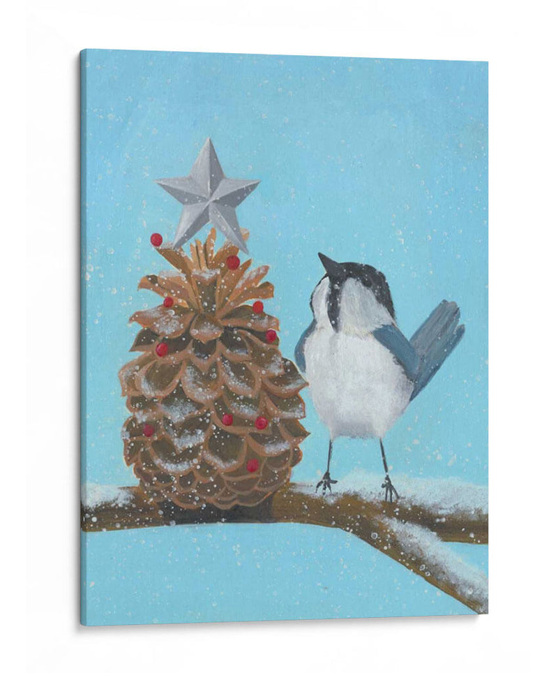 Chickadee Navidad Ii 2-Up - Grace Popp | Cuadro decorativo de Canvas Lab