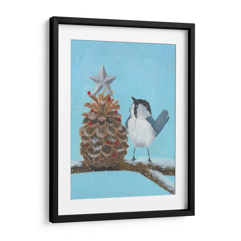 Chickadee Navidad Ii 2-Up - Grace Popp | Cuadro decorativo de Canvas Lab