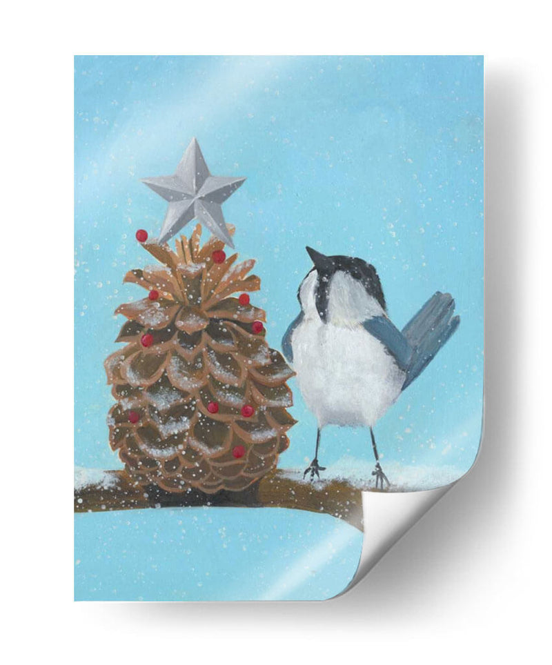 Chickadee Navidad Ii 2-Up - Grace Popp | Cuadro decorativo de Canvas Lab