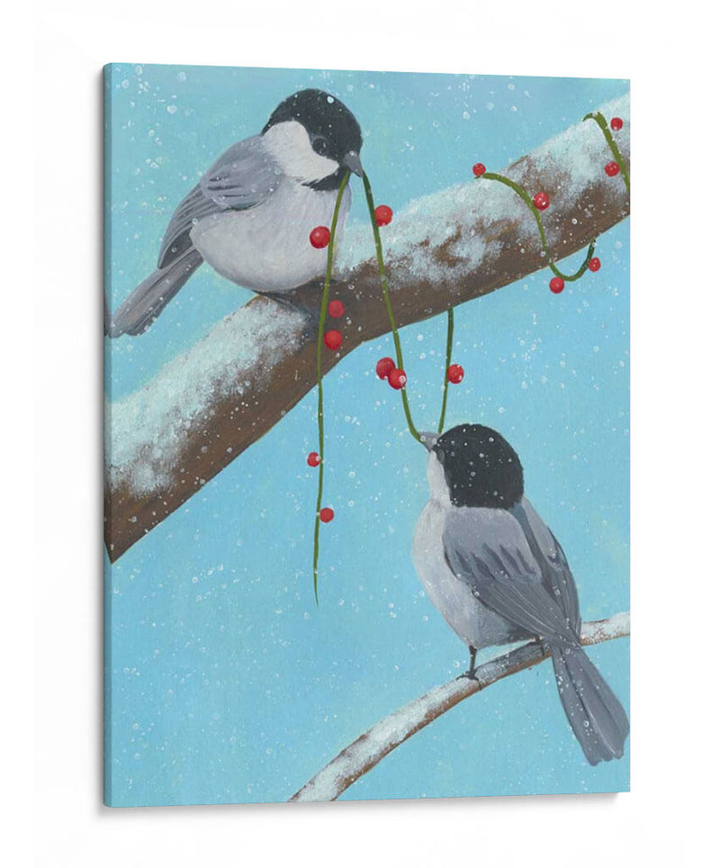 Chickadee Navidad Iv 2-Up - Grace Popp | Cuadro decorativo de Canvas Lab