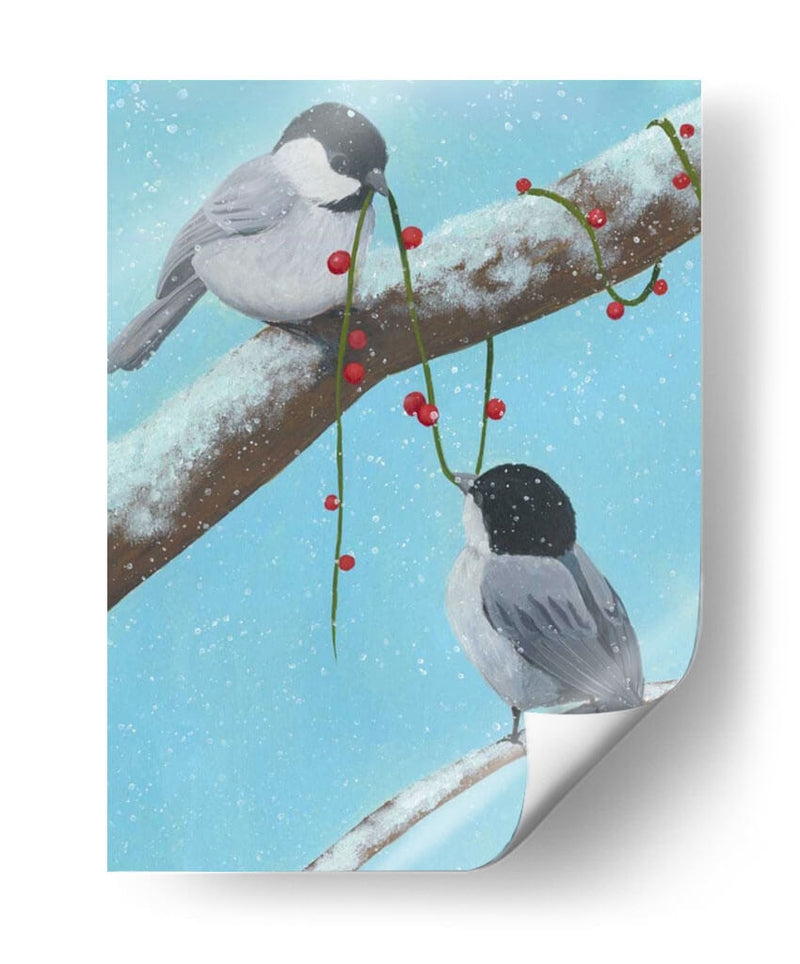 Chickadee Navidad Iv 2-Up - Grace Popp | Cuadro decorativo de Canvas Lab