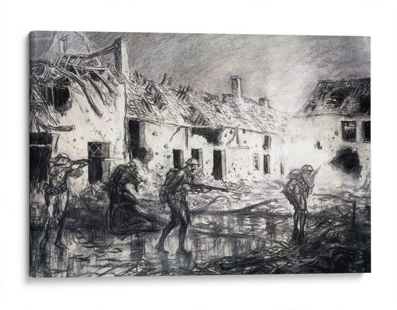 La batalla en carbón | Cuadro decorativo de Canvas Lab