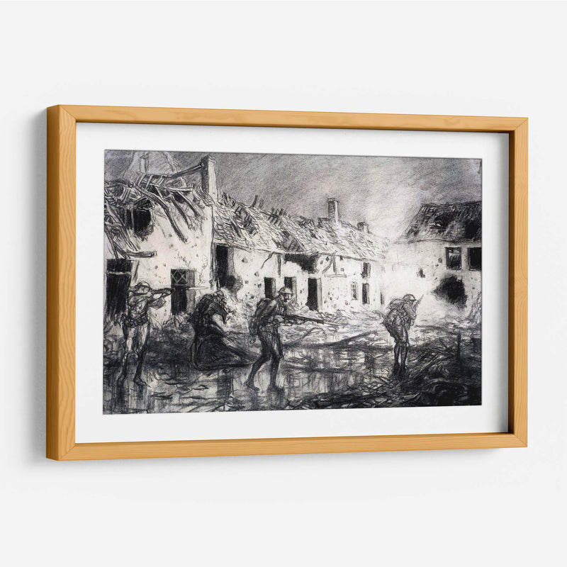 La batalla en carbón | Cuadro decorativo de Canvas Lab