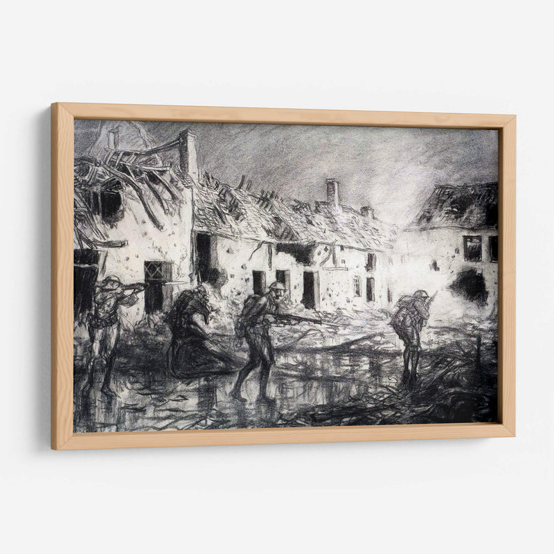 La batalla en carbón | Cuadro decorativo de Canvas Lab