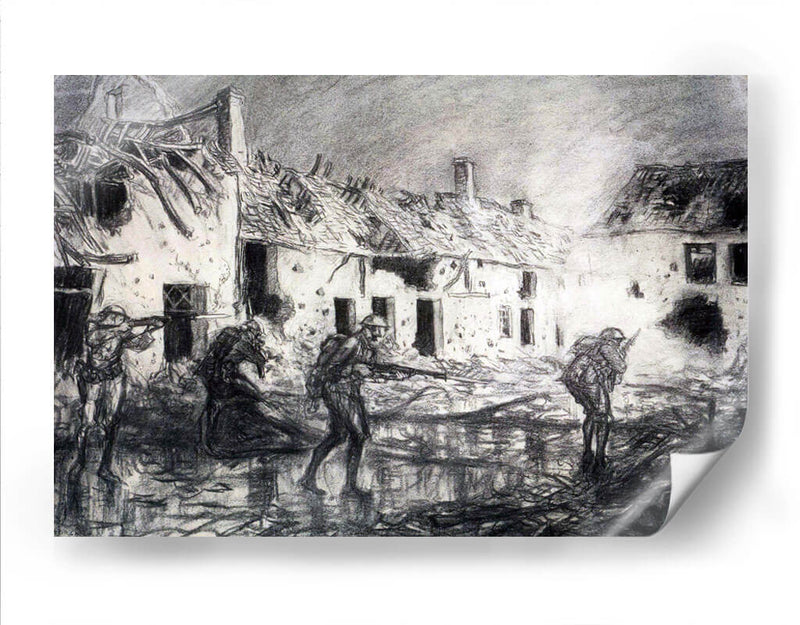 La batalla en carbón | Cuadro decorativo de Canvas Lab