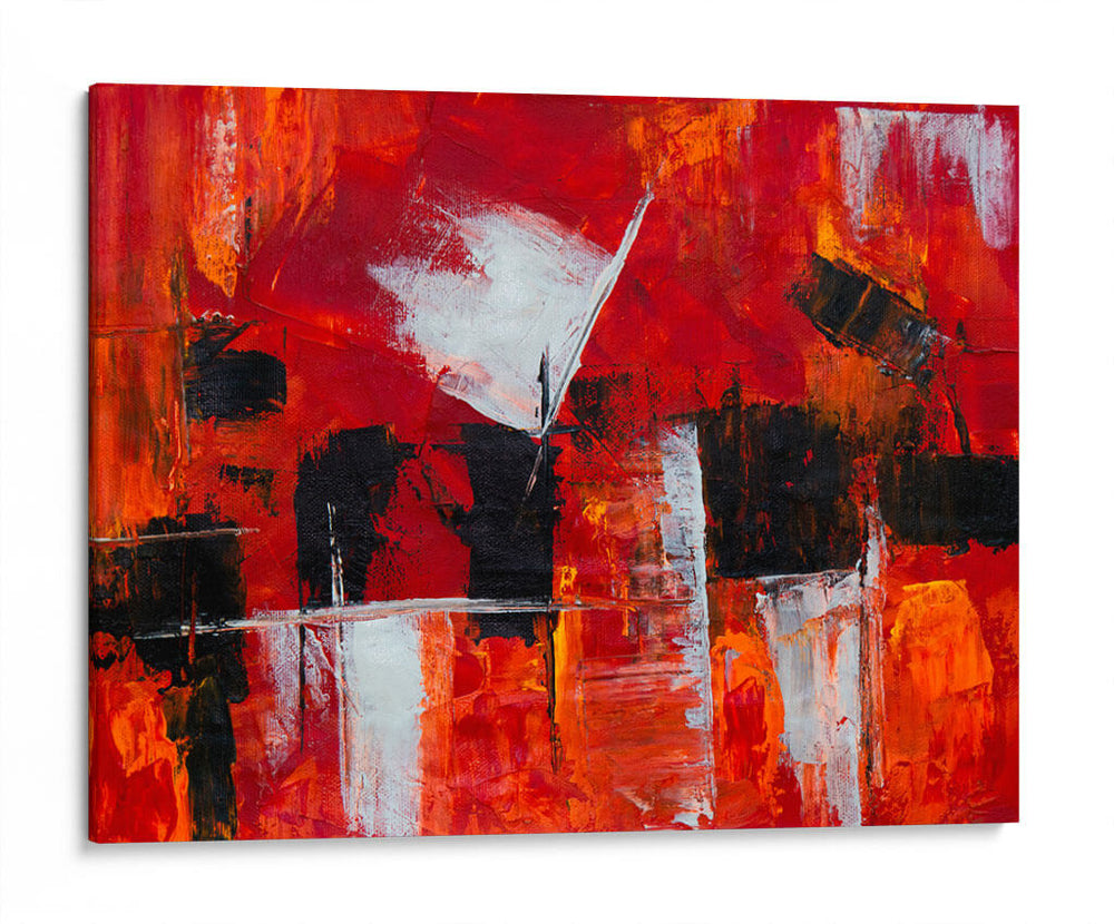 La conquista sobre rojo | Cuadro decorativo de Canvas Lab
