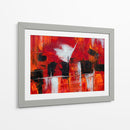 La conquista sobre rojo | Cuadro decorativo de Canvas Lab