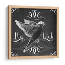 Pizarra Pájaro I - June Erica Vess | Cuadro decorativo de Canvas Lab