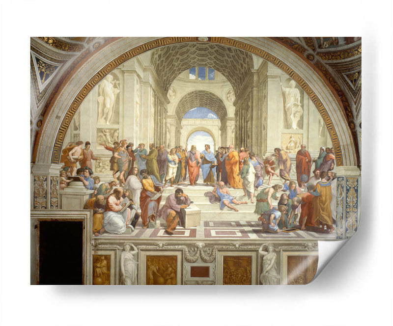 La escuela de Atenas - Rafael Sanzio | Cuadro decorativo de Canvas Lab