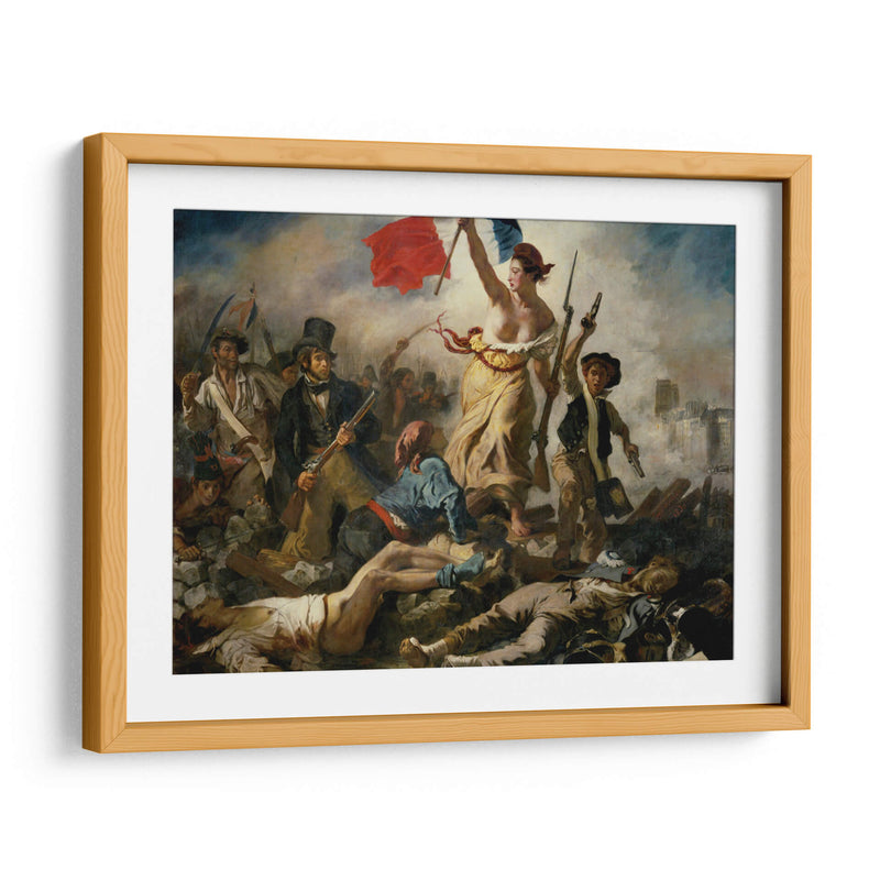 La libertad guiando al pueblo - Eugène Delacroix | Cuadro decorativo de Canvas Lab
