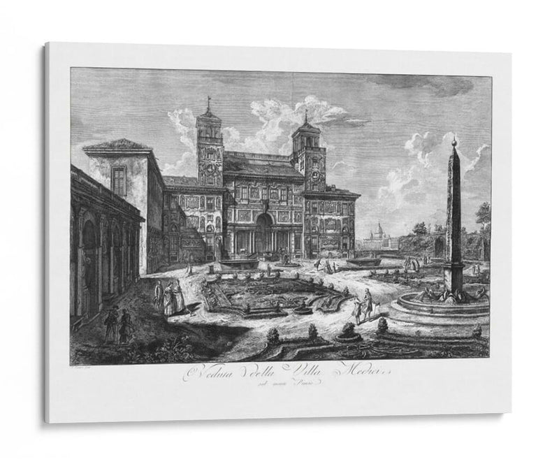 Veduta Della Villa Medici - Piranesi | Cuadro decorativo de Canvas Lab