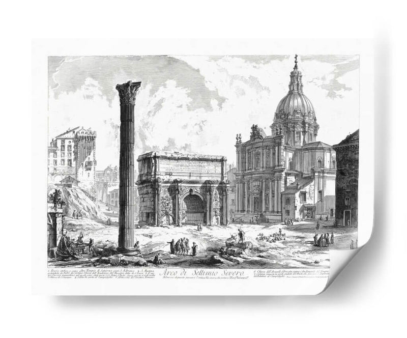 Arco De Settimo Severo - Piranesi | Cuadro decorativo de Canvas Lab