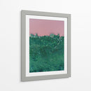 Laguna rosa y vegetación | Cuadro decorativo de Canvas Lab
