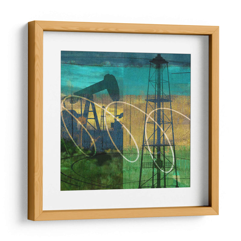 Plataforma Petrolera Y Petróleo Poy Collage - Sisa Jasper | Cuadro decorativo de Canvas Lab