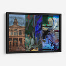 Texas Steer Collage - Sisa Jasper | Cuadro decorativo de Canvas Lab