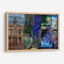 Texas Steer Collage - Sisa Jasper | Cuadro decorativo de Canvas Lab