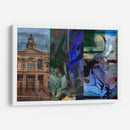 Texas Steer Collage - Sisa Jasper | Cuadro decorativo de Canvas Lab