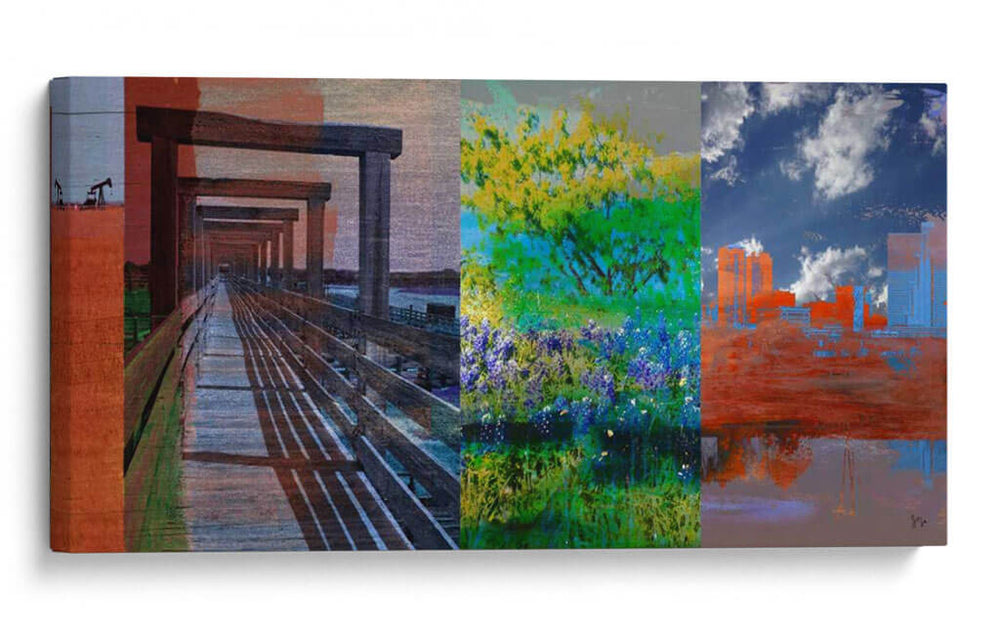 Fort Worth Collage I - Sisa Jasper | Cuadro decorativo de Canvas Lab