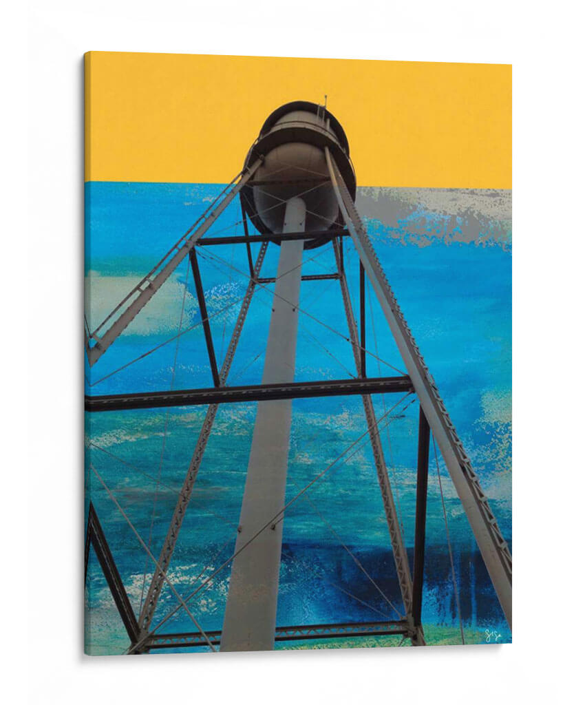 Abstracto De La Torre De Agua - Sisa Jasper | Cuadro decorativo de Canvas Lab