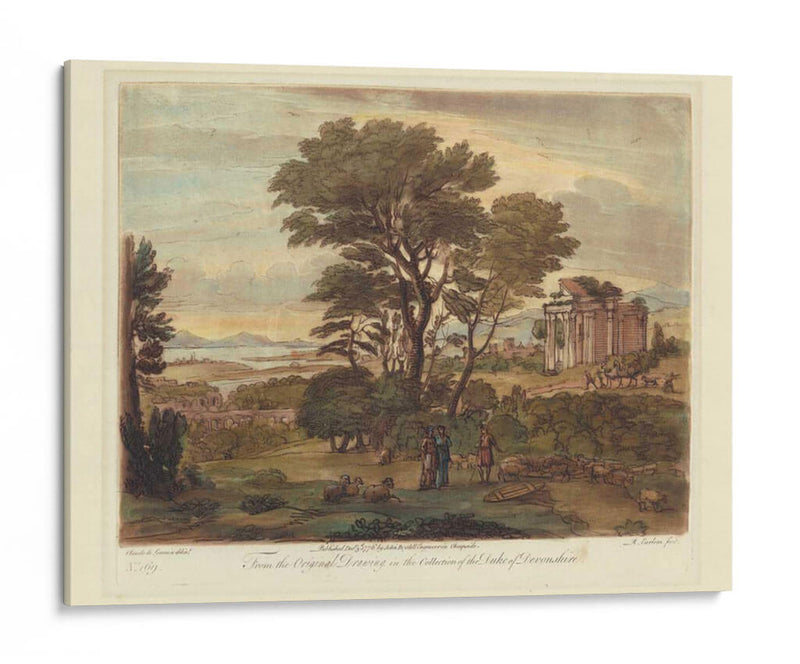 Vista Italiana I - Claude Lorrain | Cuadro decorativo de Canvas Lab