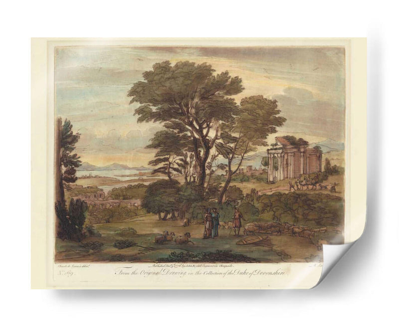 Vista Italiana I - Claude Lorrain | Cuadro decorativo de Canvas Lab