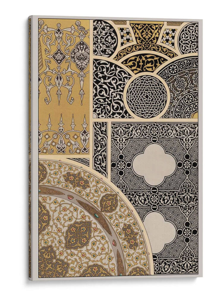 Adorno En Oro Y Plata Iii. - Vision Studio | Cuadro decorativo de Canvas Lab