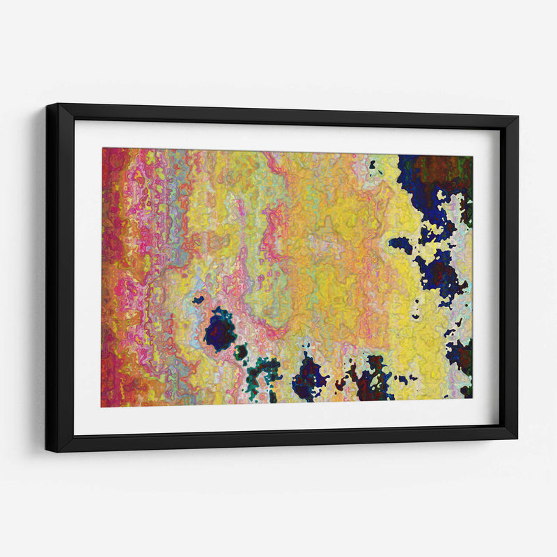 Mapa digital con amarillo | Cuadro decorativo de Canvas Lab