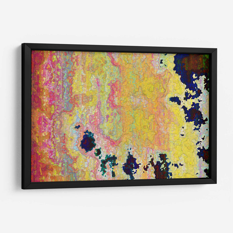 Mapa digital con amarillo | Cuadro decorativo de Canvas Lab