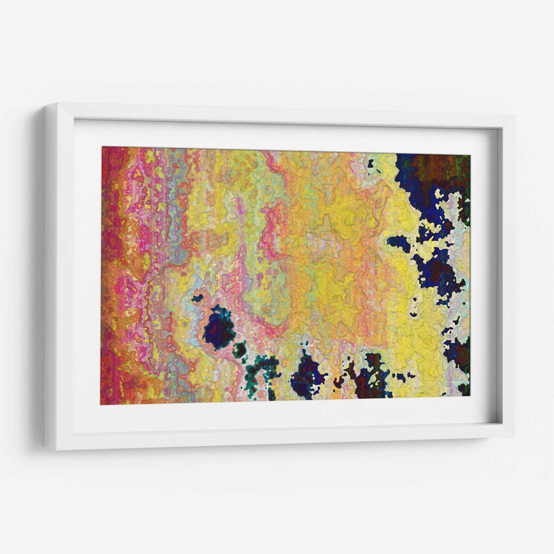 Mapa digital con amarillo | Cuadro decorativo de Canvas Lab