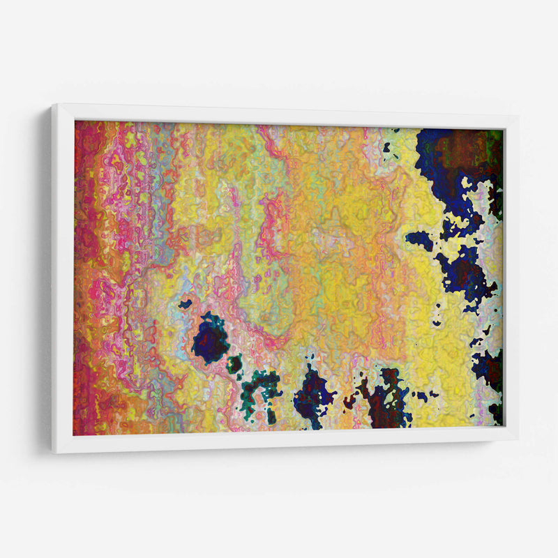 Mapa digital con amarillo | Cuadro decorativo de Canvas Lab